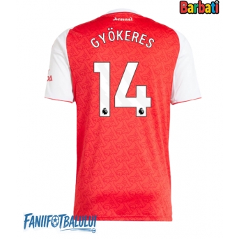 Arsenal Viktor Gyokeres #14 Tricou Fotbal Replică 2025-26 Barbati Acasa